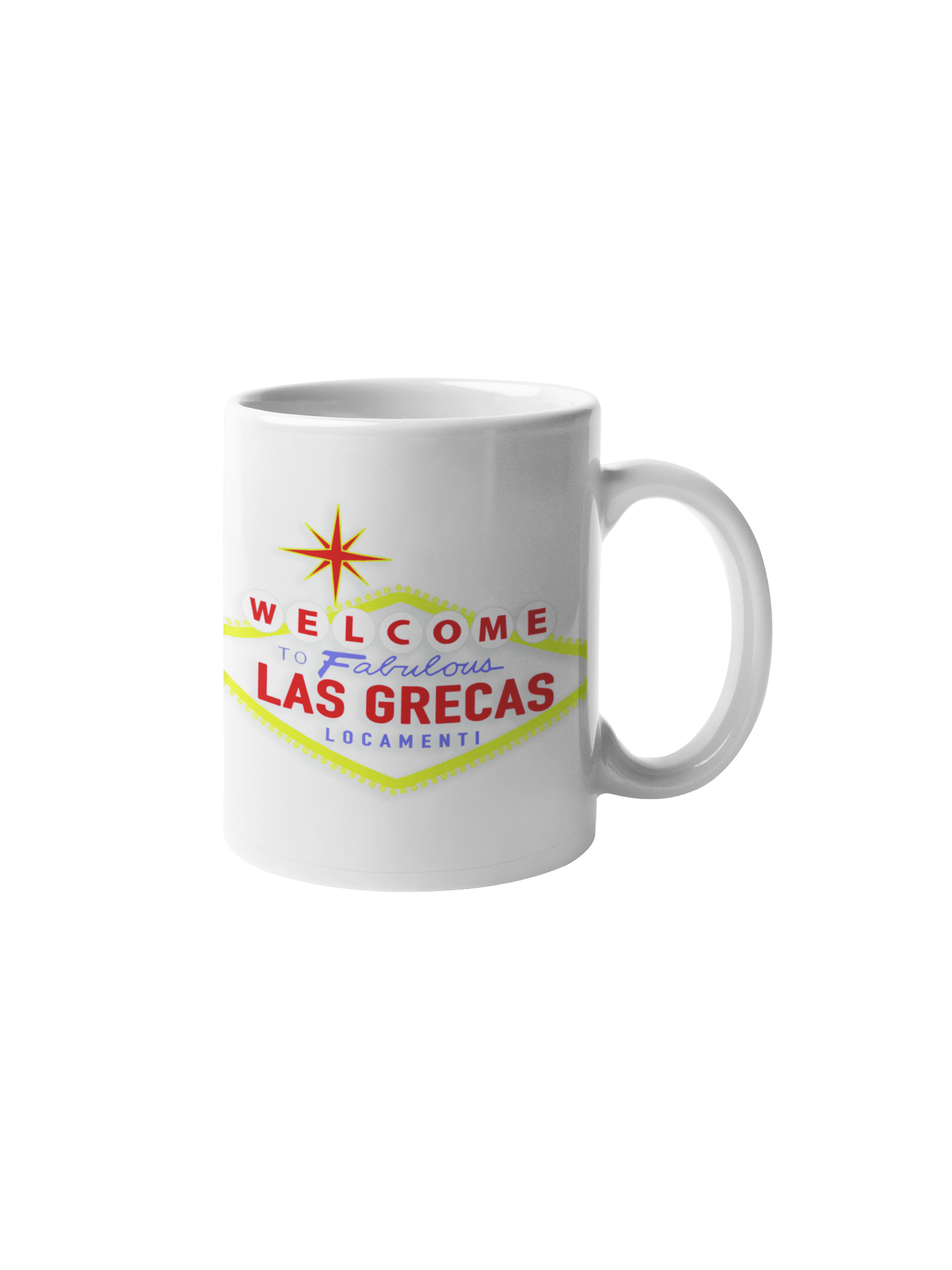 WELCOME TO LAS GRECAS - taza - pajaroflama